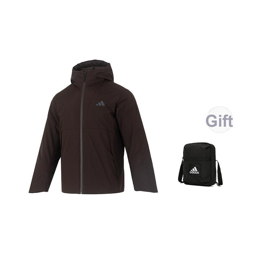 Adidas FW25 Future Tech Hooded Warm Zipper 600 Fill Down Jacket Men Jacket KQ5504