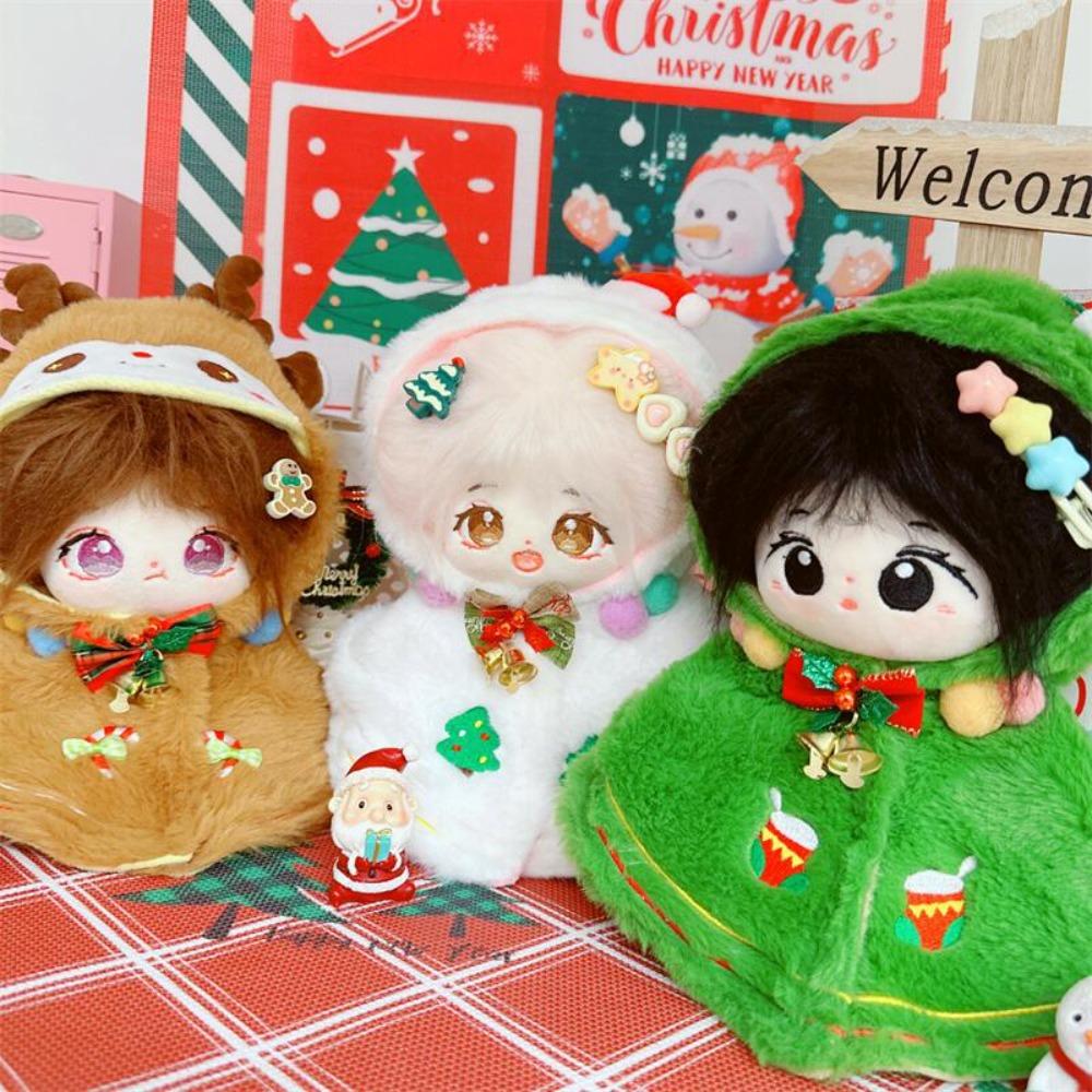 Christmas Shawl 20CM Cotton Doll Clothes Plush Cloak Plush Toys Clothes 20cm Cotton Doll