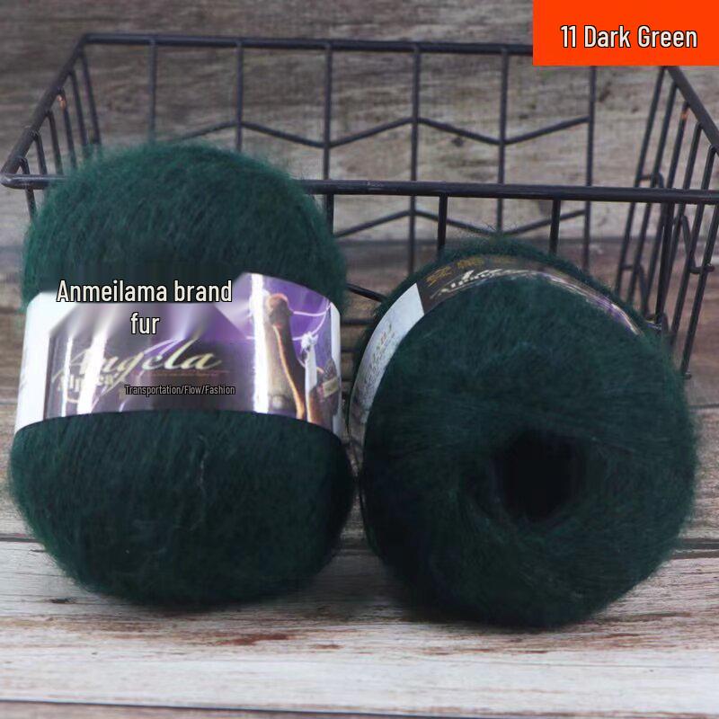Silk Angora Mohair Fine Wool Yarn - 42g for Crochet Shawls, Scarves, Neck Warmers, and Sweaters.