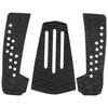 3 Pezzi Pad di Trazione per Tavola da Surf Antiscivolo Impermeabile Tappetino Deck per Skimboard Accessori(Nero )