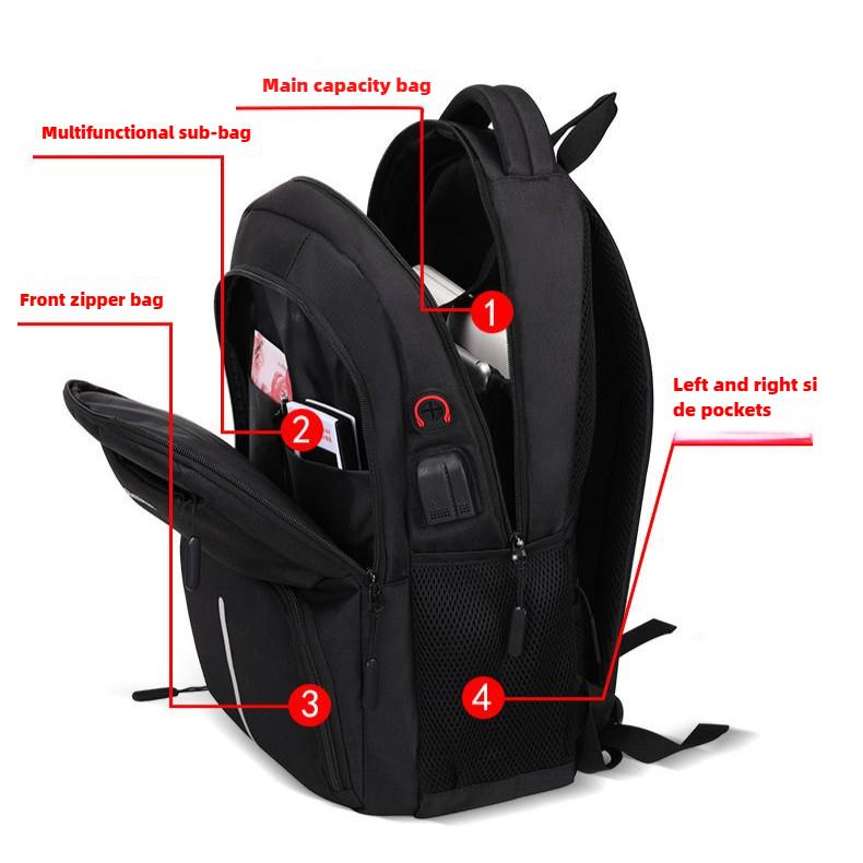 Pánský batoh Velkokapacitní jednoduchý Business Computer Batoh Outdoor Leisure Travel Backpack