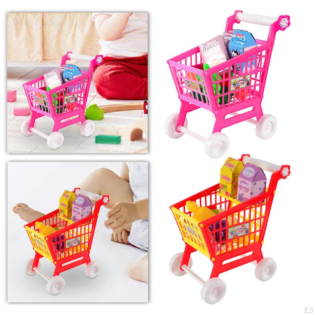 Kids Shopping Cart Set, Role Play for 3, 4, 5, 6 Years Old