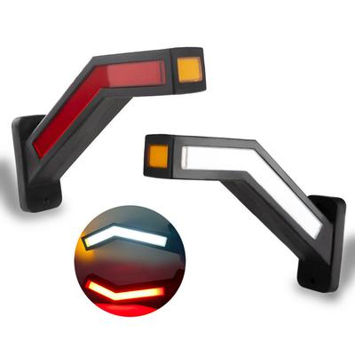 Indicatore di posizione laterale a LED per rimorchio da 2 pezzi. Indicatore di contorno per camion, luci a LED per furgone. Indicatore laterale per rimorchio