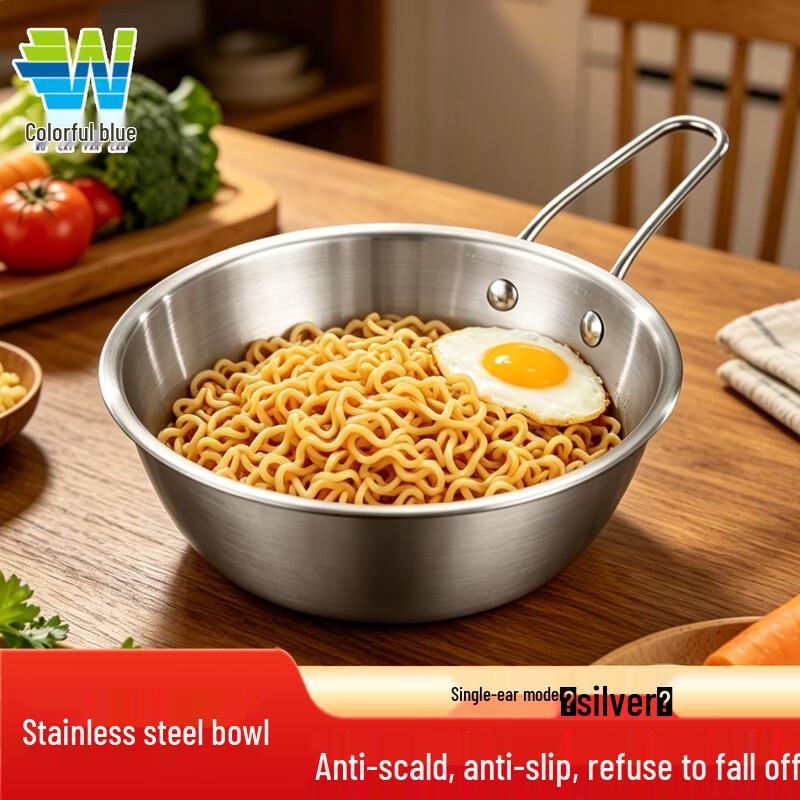 Korean Stainless Steel Multi-Purpose Bowl with Handle