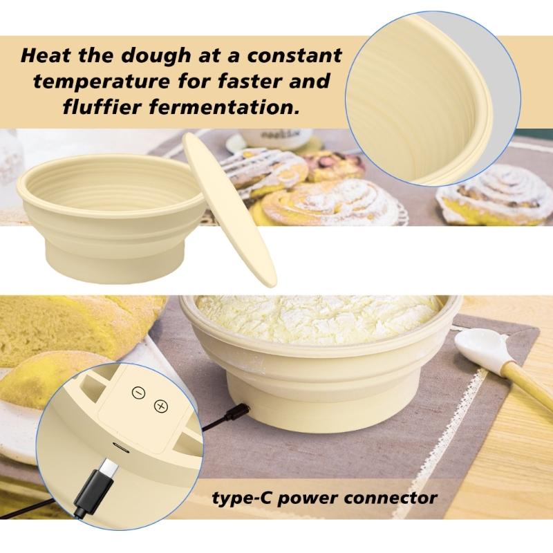 Innovative Silicone Banneton for Dough Proofing and Baking Sourdough Fermentation Bowl Professional Bread Bakeware
