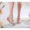 Autumn Elevator Shoes Woman Casual Harajuku Chinese Ethnic Style Canvas Vintage Embroidered Cloth Hanfu Shoes Women Zapatos