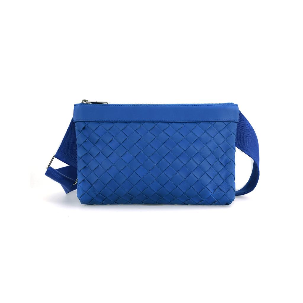 Bottega Veneta Calfskin Handbag, Shoulder Bag, Crossbody Bag Men's Cobalt Blue 651938-V0E52-4256