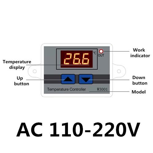 W3001 W3002 Mikrokomputerowy regulator temperatury DC12V 24V AC110 AC200V Cyfrowy termostat Termoregulator Ogrzewanie Chłodzenie Kontrola