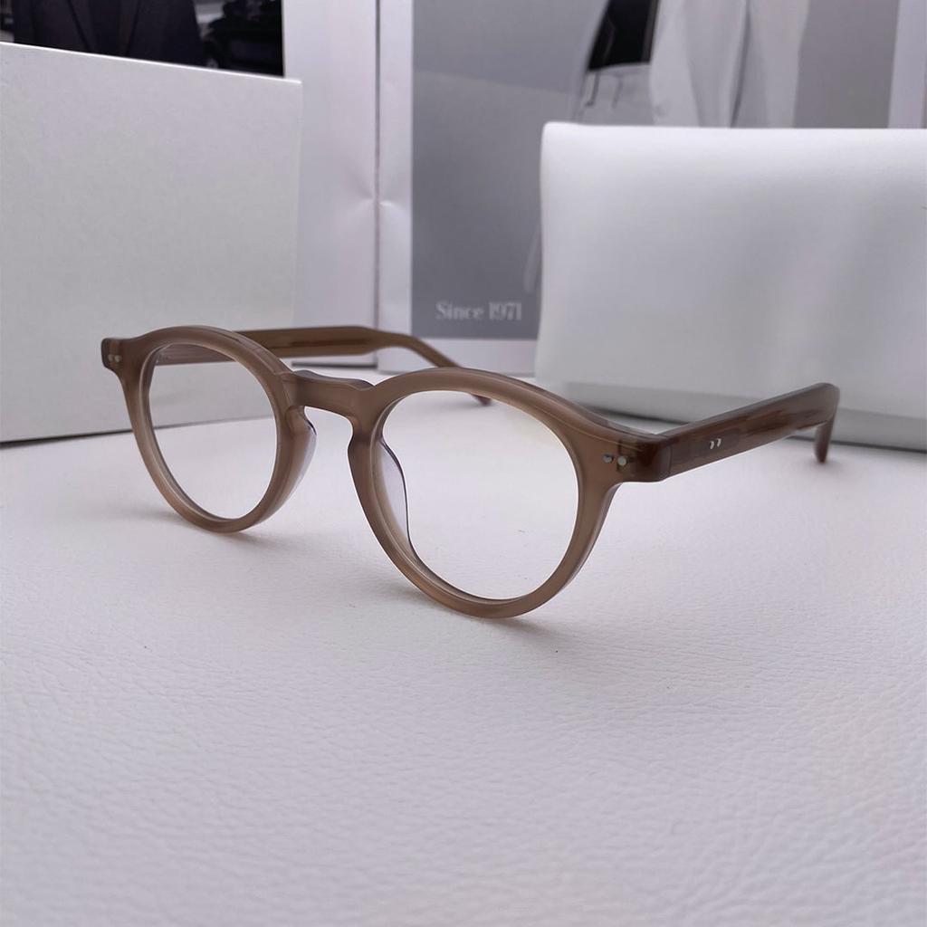 Joint Ultra-Light Plate Round Frame Glasses Mm116 Maggie Block Frame Glasses Female Anti-Blue Light
