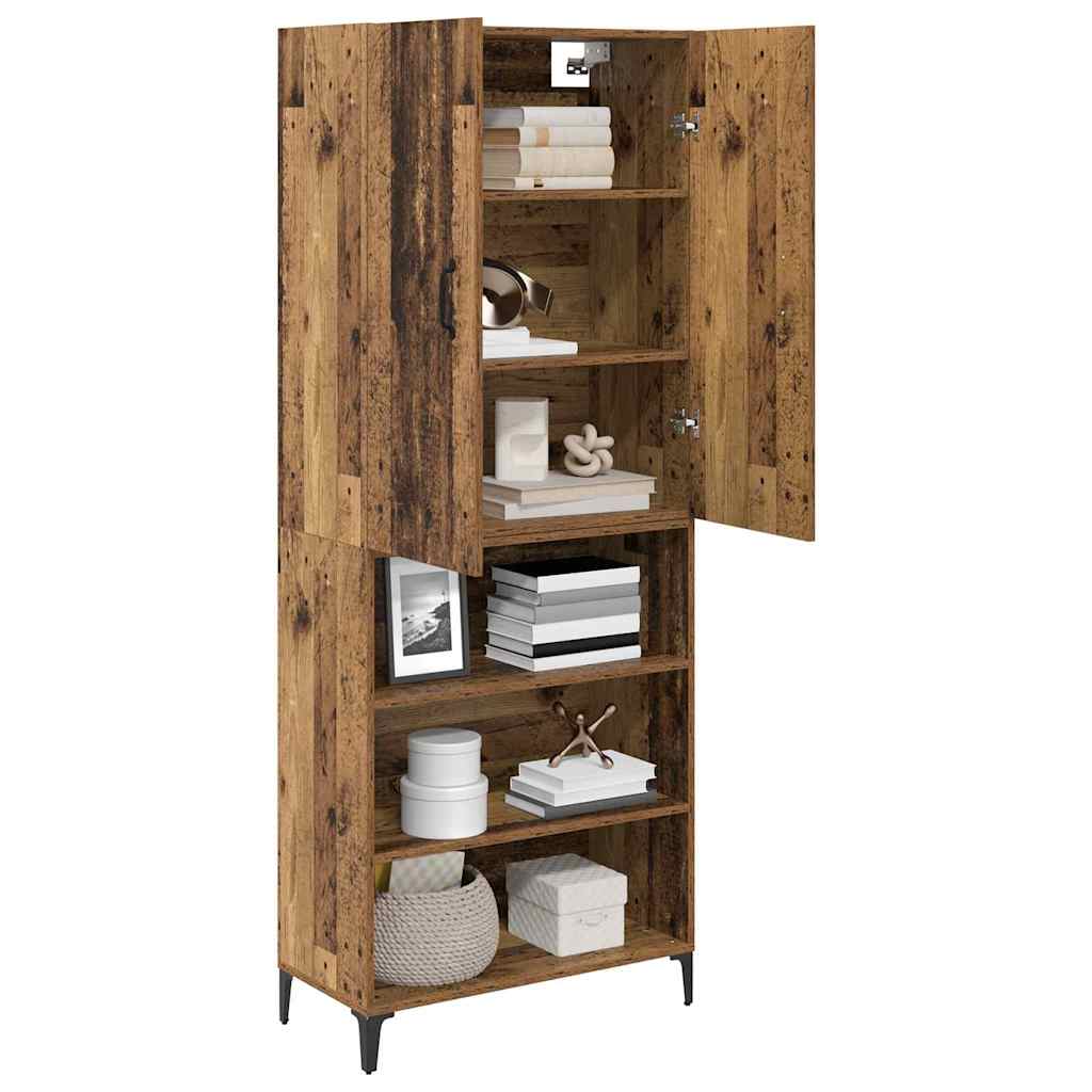 Highboard Reclaimed Wood 69.5 x 34 x 180 cm Wood based Panel