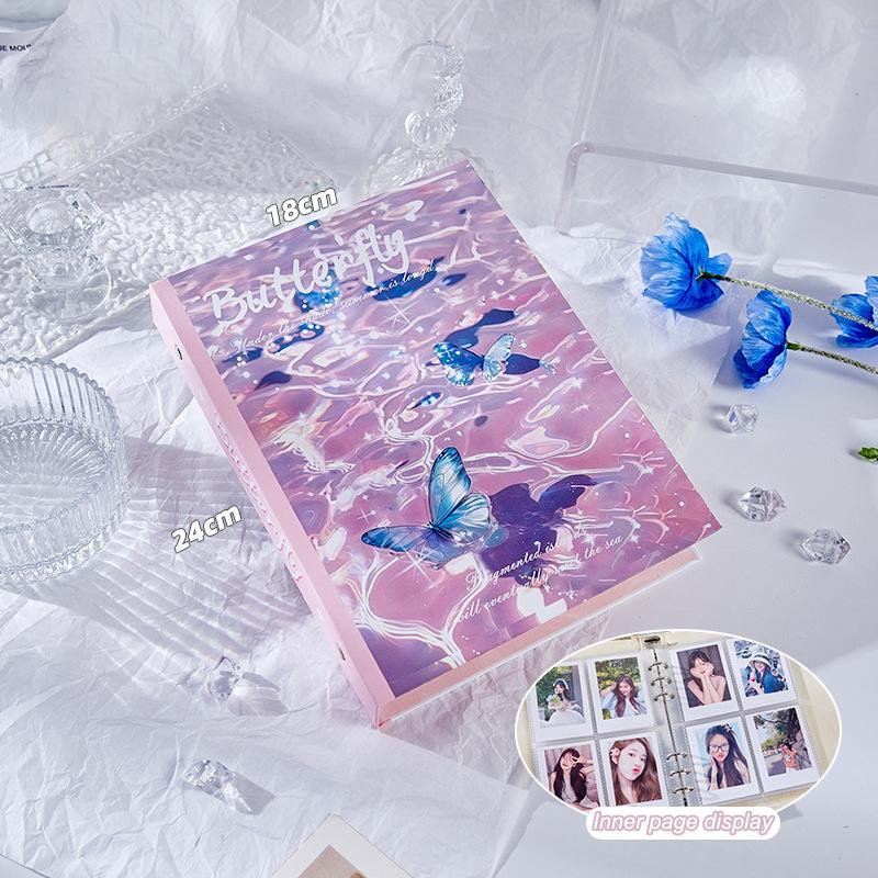 High-Capacity 3 Inch Kpop Idol Photo Album 20 Pockets Bowknot Photocard Binder Mini Gift Small Card Book