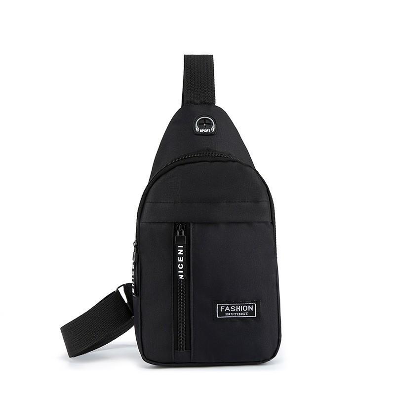 Men's Chest Bag New Outdoor Leisure Usb Messenger Bag Men's Multifunctional Small Bag