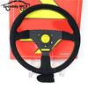 Italy Style V2 13inch 320mm Suede Racing Steering Wheel Universal JDM Car Sport Real Leather Steering Wheel