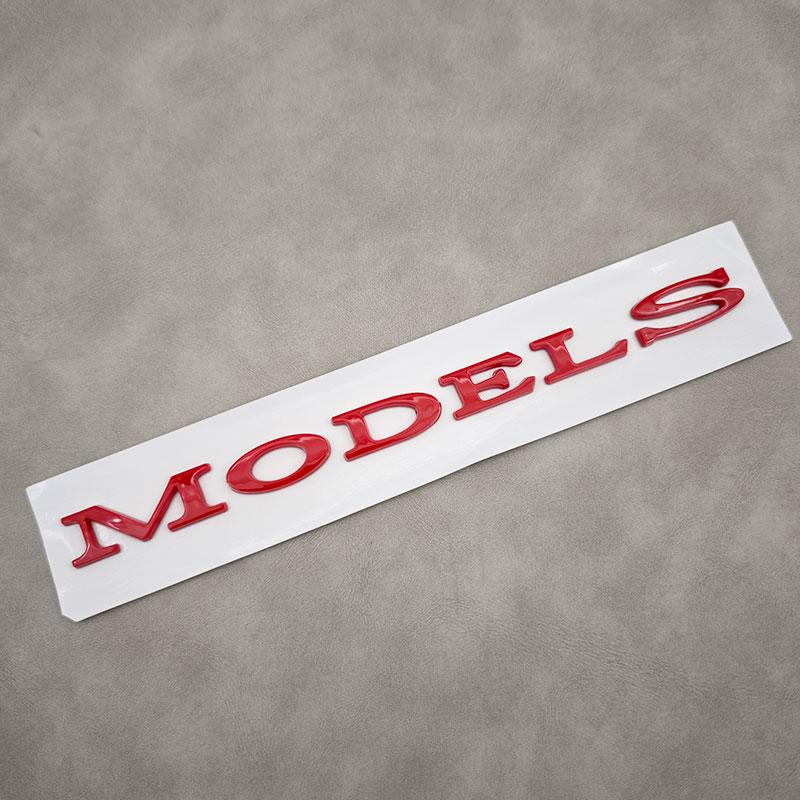 3D ABS Black Model 3 Letters Logo Car Rear Trunk Badge Sticker For Tesla Model X S 3 Y Auto Decal Accessories