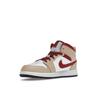 Jordan 1 Mid PS Beige Red Kids Sneakers 640734-201