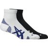 Accessory 2 PACK SOCK PERFORMANCE WHITE S [ASICS] BLACK/BRILLIANT