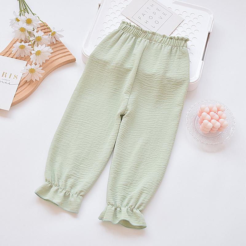 Children's Lantern Pants For Boys Girls Summer Thin Loose Simple Solid Color Kids Trousers Casual Baby Boy Girl Beach Pant 2025