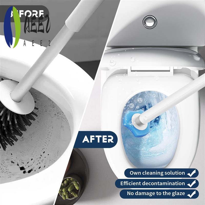 AEE2-Disposable Toilet Cleaning System Disposable Toilet Flushable Refill Fresh Brush Flushable Refills - 40 Refills