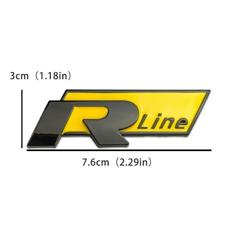 BRT1 VW 2026 Hot 3D Metal for Volkswagen Rline Golf Jetta Polo Passat B5 B6 Touareg Bora Beetle Car Grille Badge Side Trunk Emblem St ko2