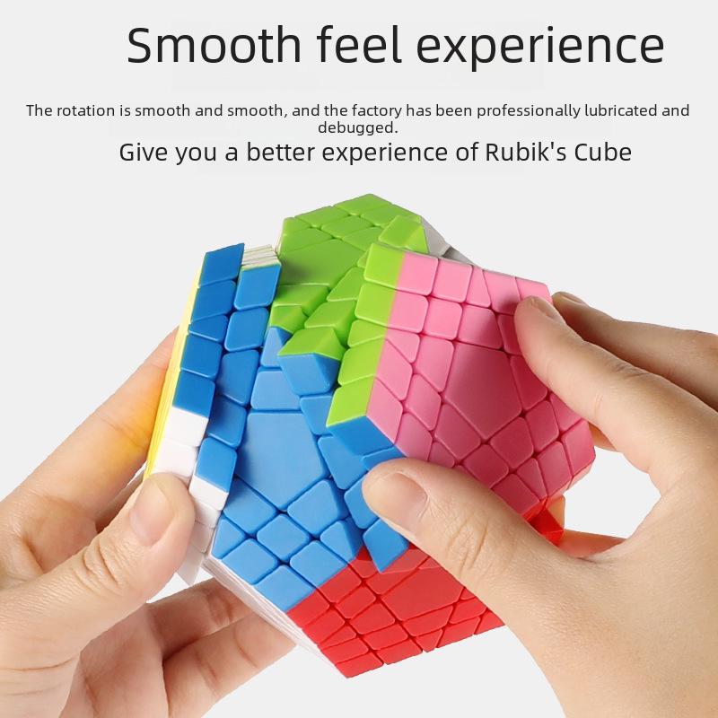 4-Level Magic Cube: Solid Color Dodecahedron Toy