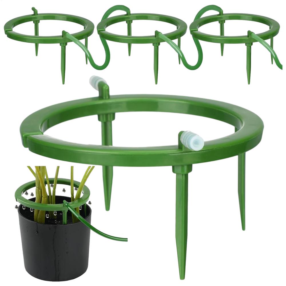 Plant Emitter Drip Ring With Support Hydro Halo Water Ring Plants Watering System Home Gardening Tool for Root Irrigation