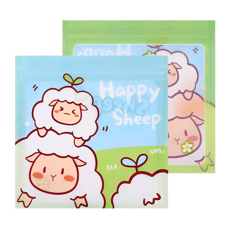 TETP 50Pcs Ziplock Bag With Claer Window Handmade Candy Lollipop Chocolate Macarons Packaging Favors DIY Headdress Bracelet Pack