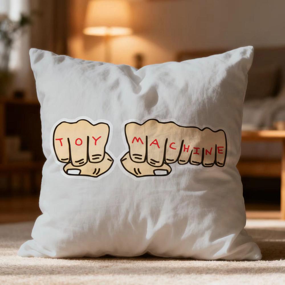 Fashion TToy Machineer Cushion Cover Soft Washable Pillow Case Multi-Scene for Couch Bed Travel Office Use