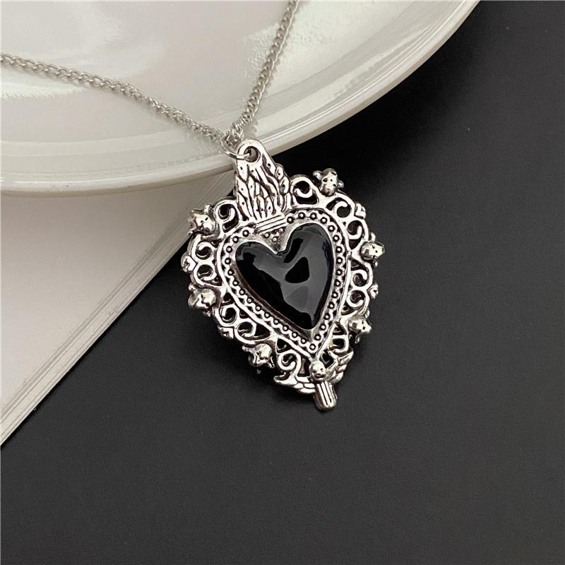 Punkl Big Cross Pendant Necklaces for Women Men Gothic Irregular Cross Clavicle Chain Necklaces Aesthetic Zircon
