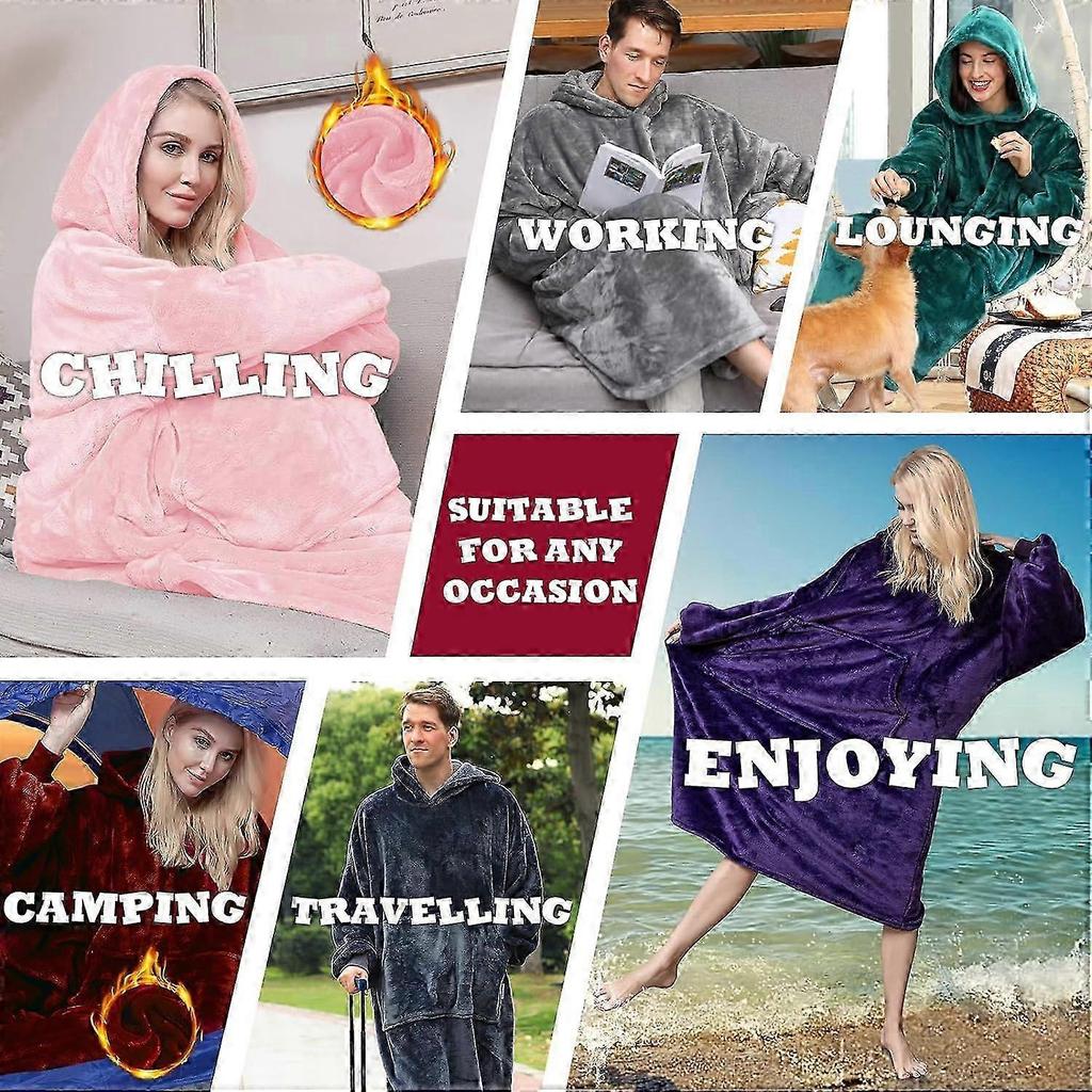 Sweatshirt, Oversized Wearable Blanket, Women's Blanket Jumper, Giant Hoodie, Super Soft and Warm Flannel Blanket