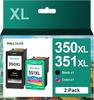 Ink Cartridges - HALLOLUX - 350 XL 351 XL - Compatible HP - Pack of 2 - Brilliant Colors