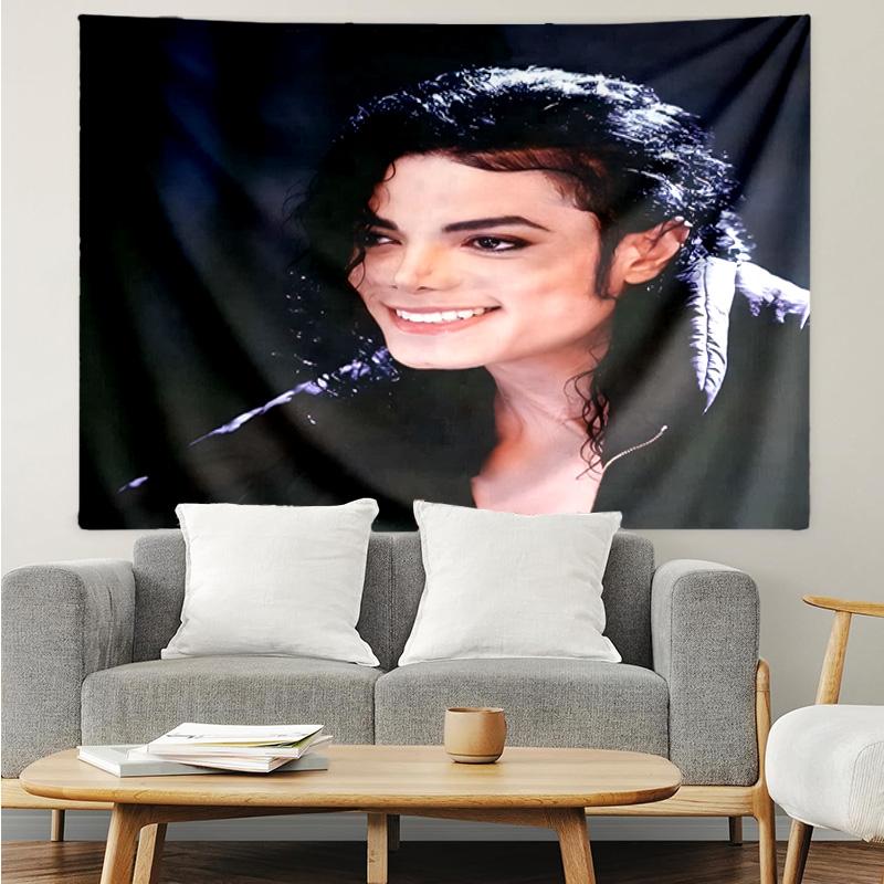 1PC Michael Muisc K-pop Music Group Tapestry Accessories for Bedroom,Livingroom, Dormitory Room Wall Decor Fan Birthday Gifts