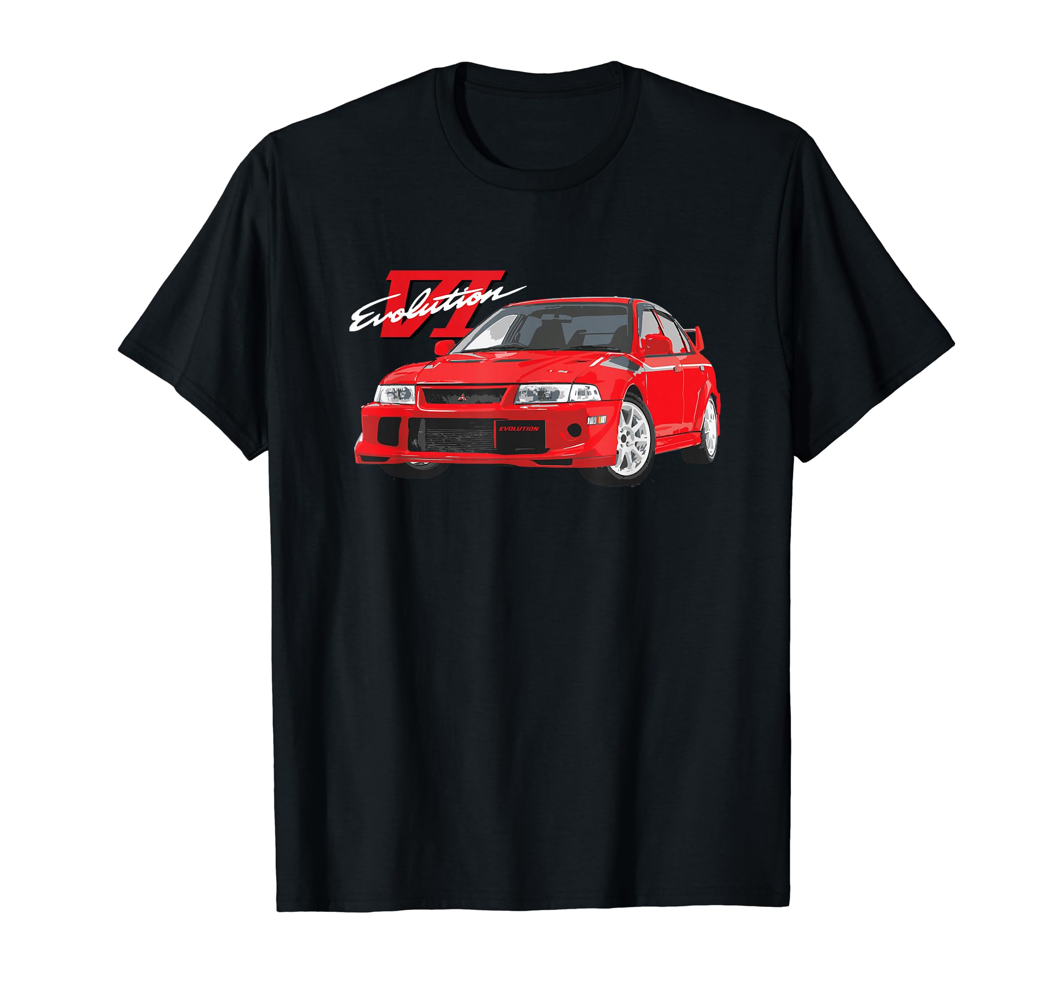 JDM Rally Red EVO 6 TME Футболка для автомобиля