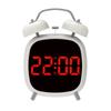 Electronic Metal Alarm Clock Featuring Led Screen And Powerful Chime For Home Sleep Aid