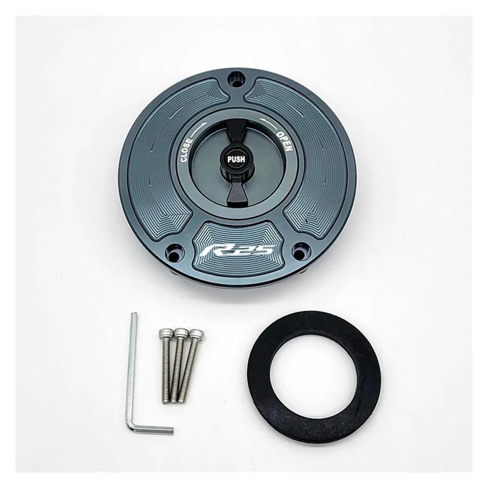 

Tank Cover Motorcycle Keyless Quick Release Gas Fuel Tank Cap For Yamaha YZF R25 One size
