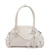 New Sweet Bow Commuter Shell Bag Women's 2025 Korean Version Simple Popular Shoulder Bag Foreign Style Armpit Bag