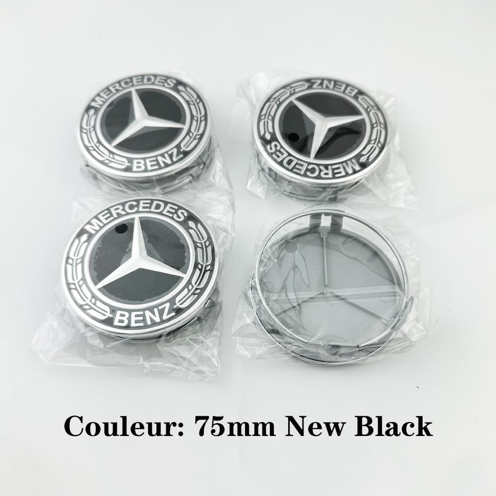 CRJ1 For AMG 4pcs 75MM Car Wheel Center Hub Caps Covers Mercedes Benz A B C S Class AMG GLA CLA GLC W176 W221 W204 W205 accessories