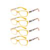 1/2/3/4/5pcs Auto-Focus Blue Light Blocking Reading Glasses – Anti-Fatigue Unisex Oversized Frames with Spring Hinges