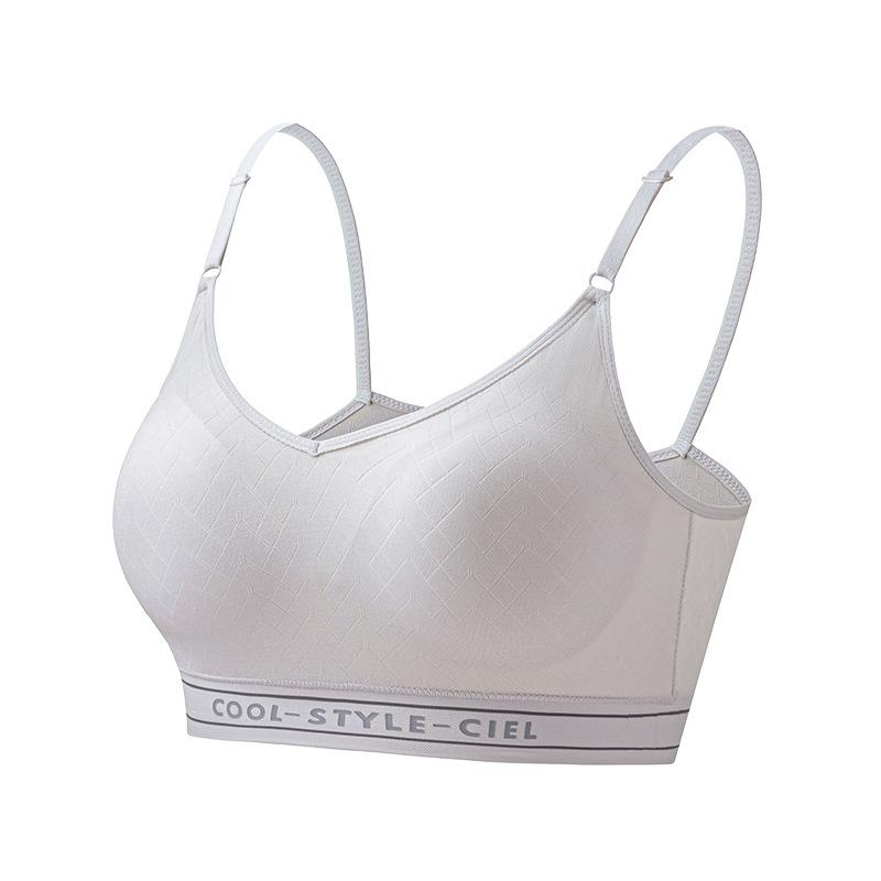 Summer Thin Seamless Vest Type Sports Development Period Child Anti-light Comfortable Breathable High School Student Bra