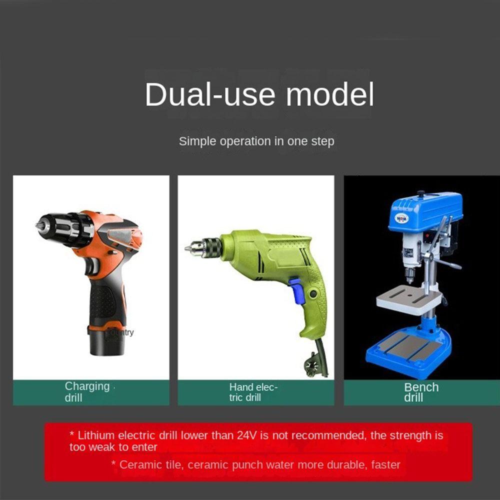 2PCS High Hardness Eccentric Drill Zinc Zinc Alloy Tile Hole Drilling Bit Concrete Drill Bit  Glass Marble