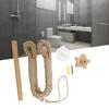 Toilet Roll Holder Wall Mounted Innovative Hemp Rope Towel Paper Rack Bathroom Organizer