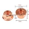 M8 Anti-loosening Copper-plated Hex Nut for BMW 3 Series E30 Exhaust Pipe (A1201420072)