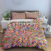 Colorful radial stripe burst. Bedding sets Duvet cover sets Duvet covers Pillowcases(1 * Duvet Cover 2 * Pillowcases without duvet insert)