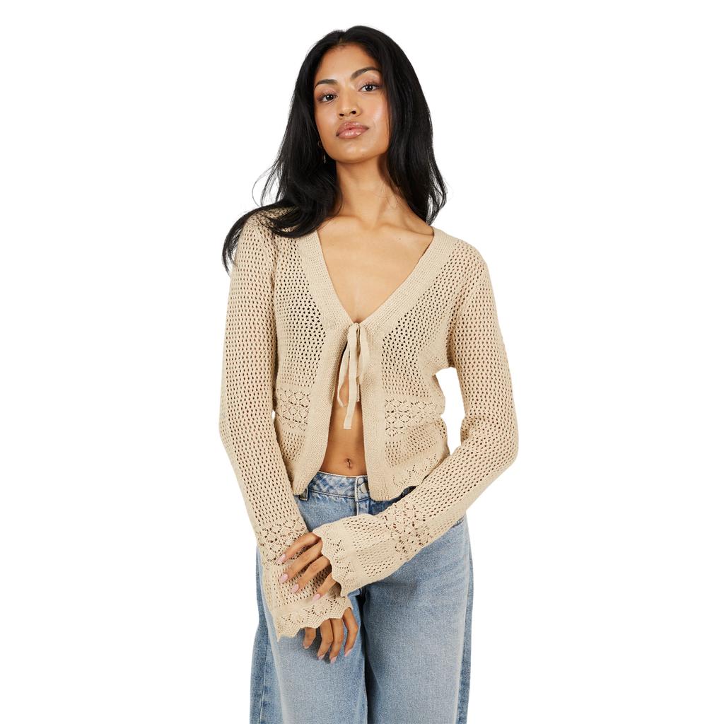 Brave Soul Womens/Ladies Front Tie Cardigan