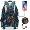 Game Moon Sun Print Backpack for Teens Students Boys Girls Casual Large Capacity Travel Daypack