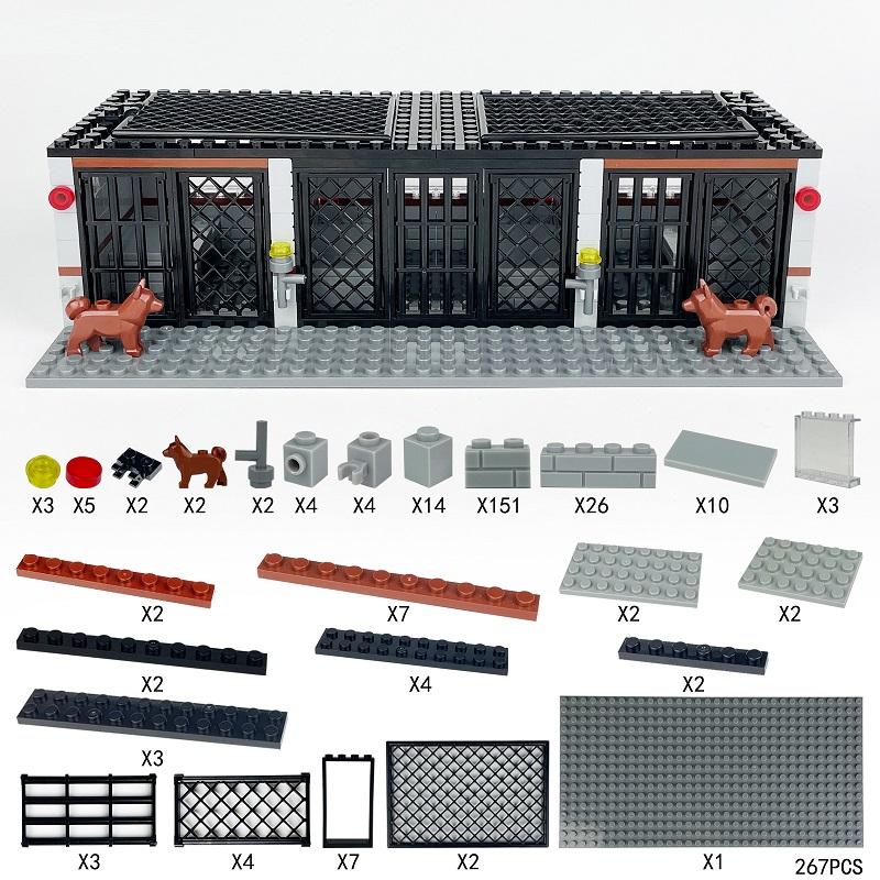 Military Post-Apocalyptic Mini Action Figures Accessories Bunker Building Blocks Doomsday Survival Base Construction Toy for Boy
