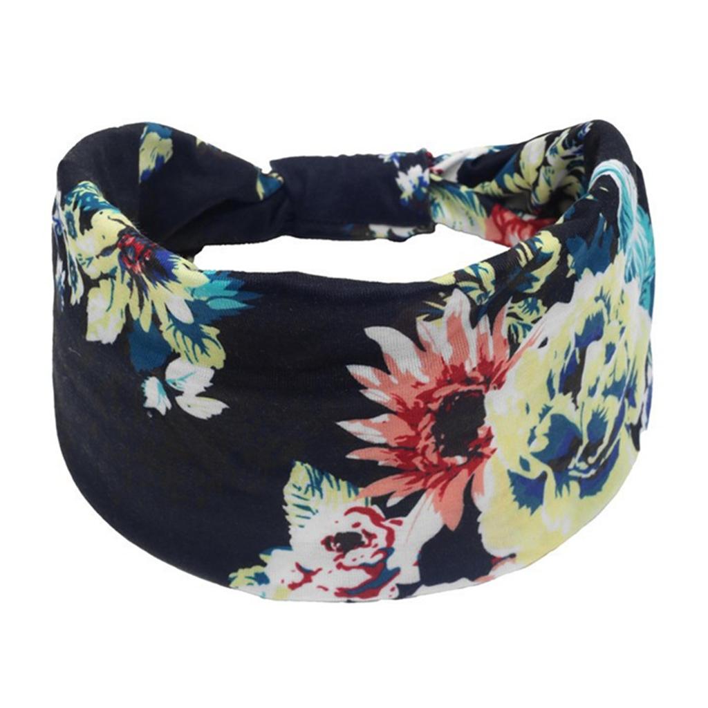 Bohemian Cashew Yoga Übung Stirnband Anti Schweiß und Feuchtigkeit Absorbieren Elastische Baumwolle Stirnband Knoten Stirnband