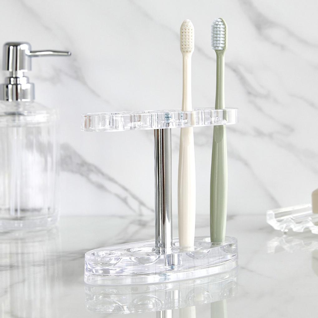 Clear Open 4-Hole Toothbrush Holder (N)_AZUDA_BG0725015