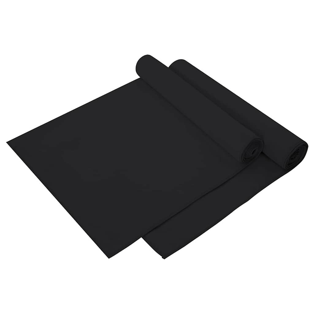 Sports Towels 2 Pcs Black 140 X 70 Cm