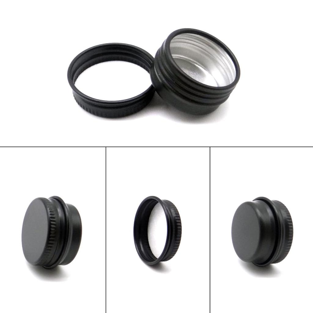 Wopanxye 30 Pack 5ml Black Aluminum Can Cream Case Cream Container Cosmetic Divided Container Ointment Container Cream Lotion Nail Tea Refillable