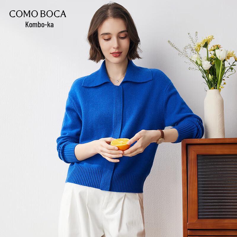 

Women s Zipper Cashmere Cardigan with Turn-down Collar XL